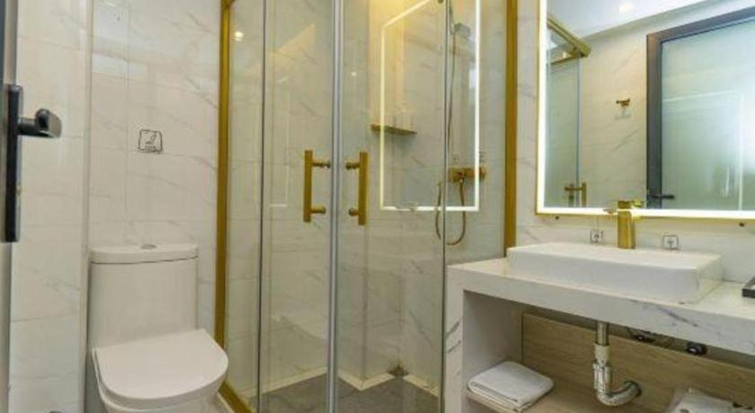 Bathroom, 7 Days Premium Hotel Hangzhou West lake Hubin, Hangzhou