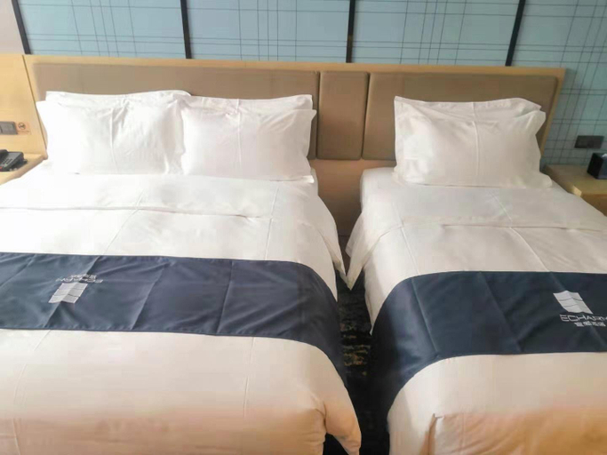 Bedroom 2, Echarm Hotel Shuangliu International Airport store, Chengdu