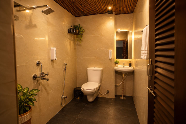 Bathroom 5, Venice View Hotel & Restaurant, Udaipur