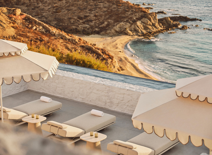 Outdoor pool, Four Seasons Hotel Mykonos, South Aegean