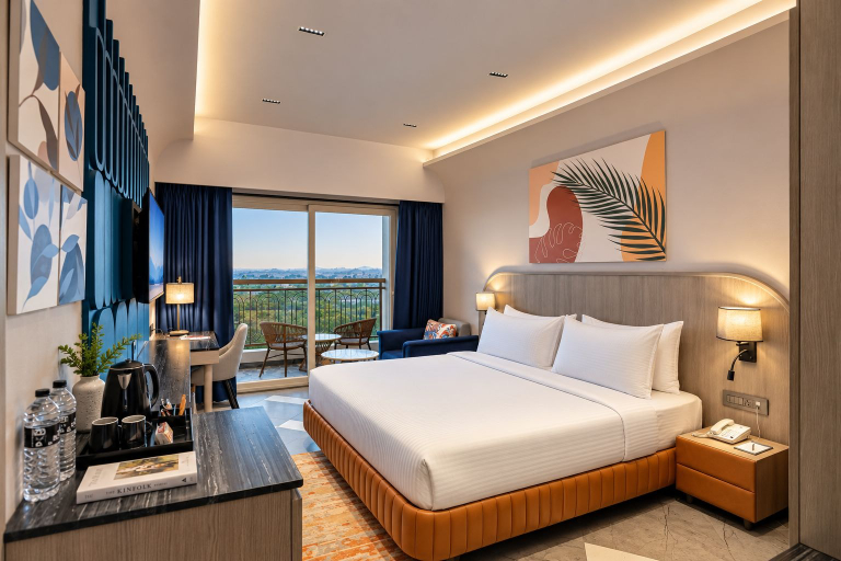 Bedroom 2, Palm Springs Resort, Nashik