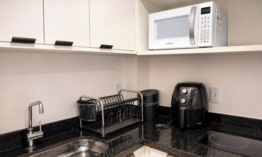 Private kitchen 3, Flat Miray Exclusive com Piscina, Tamandaré