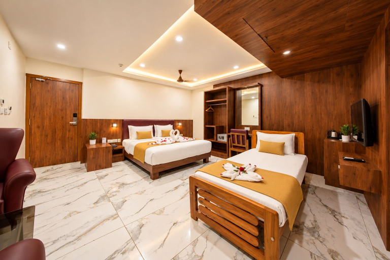 Bedroom 3, HOTEL THE PEARL SHINE, Uttara Kannada