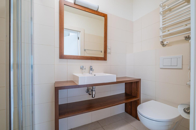 Bathroom, Comfortable Apartment With a Balcony, Puck