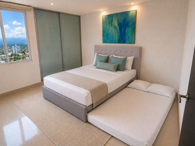 Bedroom 2, Apartamentos Neos - Cerca al Mar by SOHO, Santa Marta (Dist. Esp.)