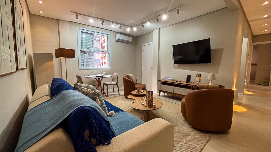Living area 2, SHB - 2min Praia em Alto Padrão, Santos