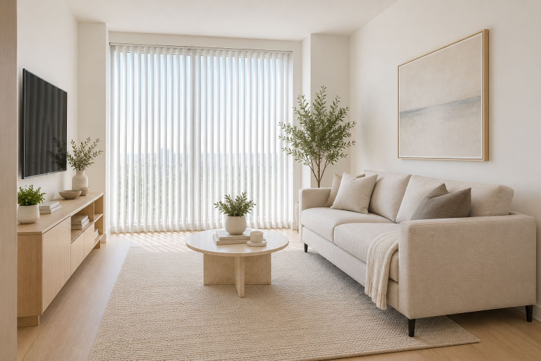 Living area, Lawrence Grove Suites, Toronto
