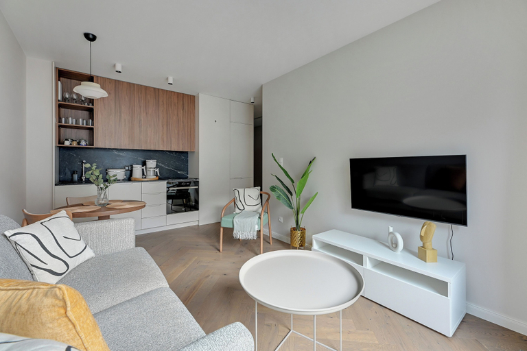 Living area 2, Bank Polski City Center with Parking, Gdynia