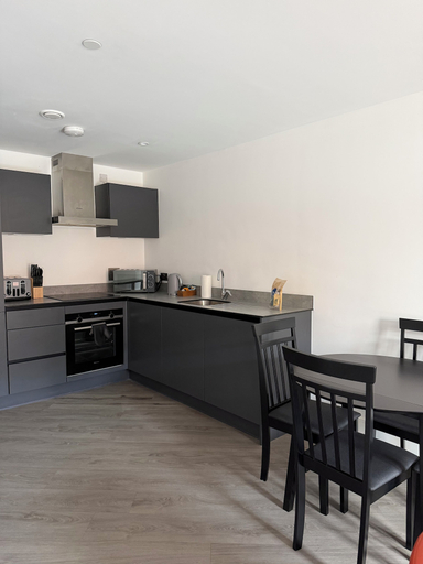 Private kitchen 3, The Lane Apartments by Urban Space, Cardiff