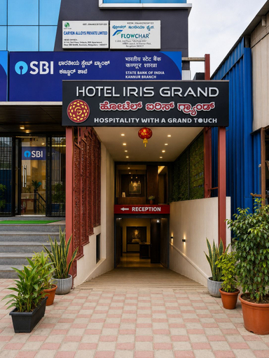 Exterior detail, Hotel Iris Grand, Bangalore