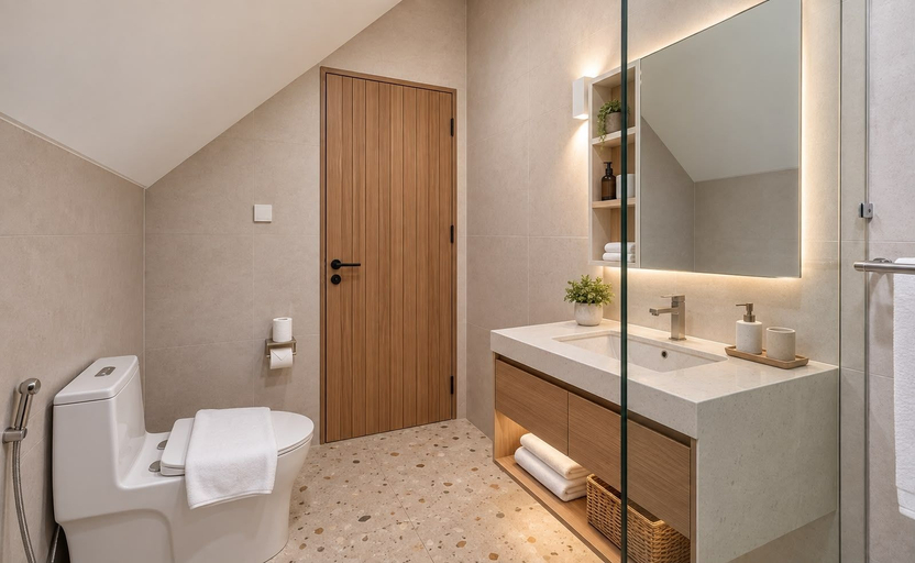 Bathroom, Arunika Villa, Badung