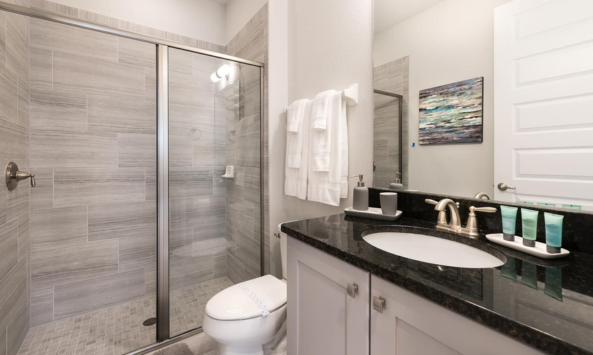 Bathroom 3, 5BR Encore Villa Themed Rooms, Pool & Arcade, Osceola