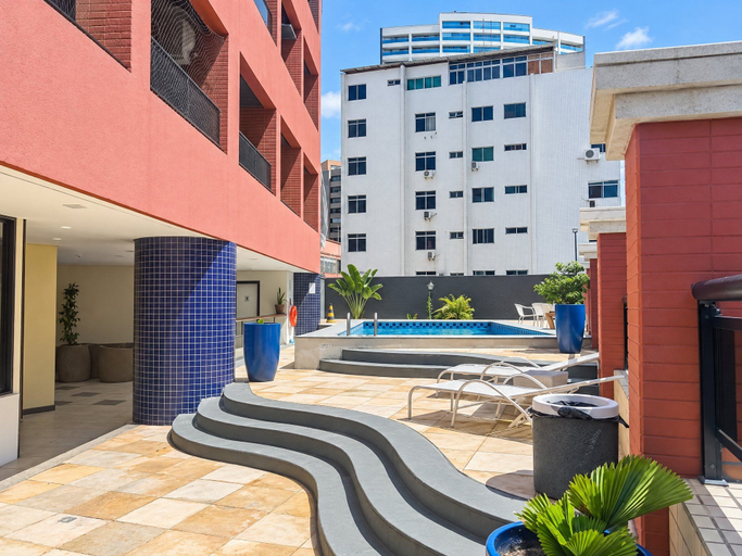 Pool 5, Flat Moderno, 2 Quartos Dentro de Hotel Famoso, Fortaleza