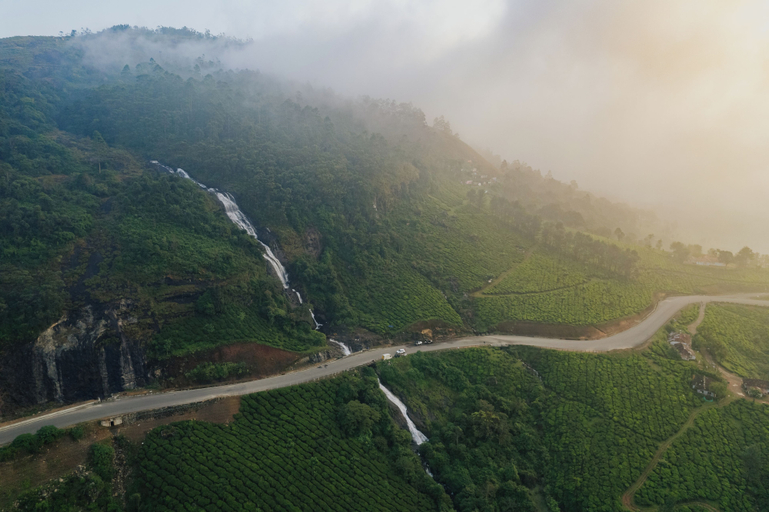 Aerial view, Misty Courtyard Resort, Theni