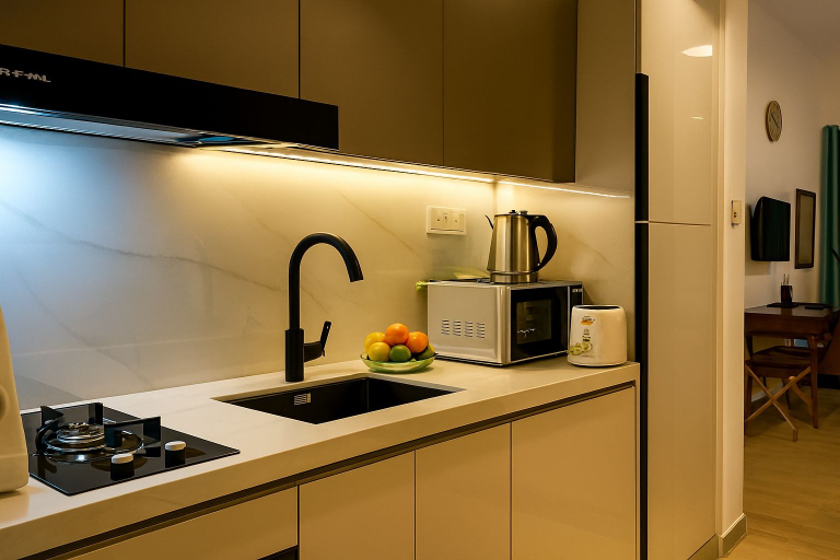 Private kitchen, City Stay DubaiSouth-Serviced Apartments, Dubai