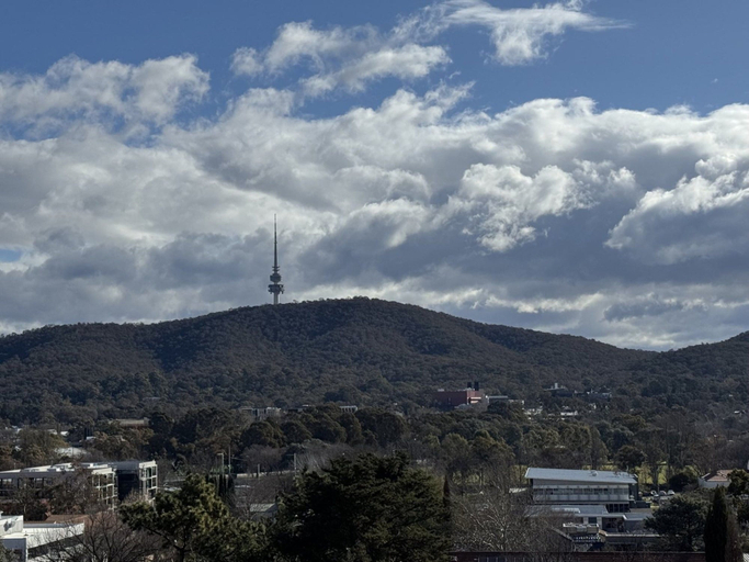 View from property 2, Top Floor Braddon Sunset Views to Black Mountain, Canberra