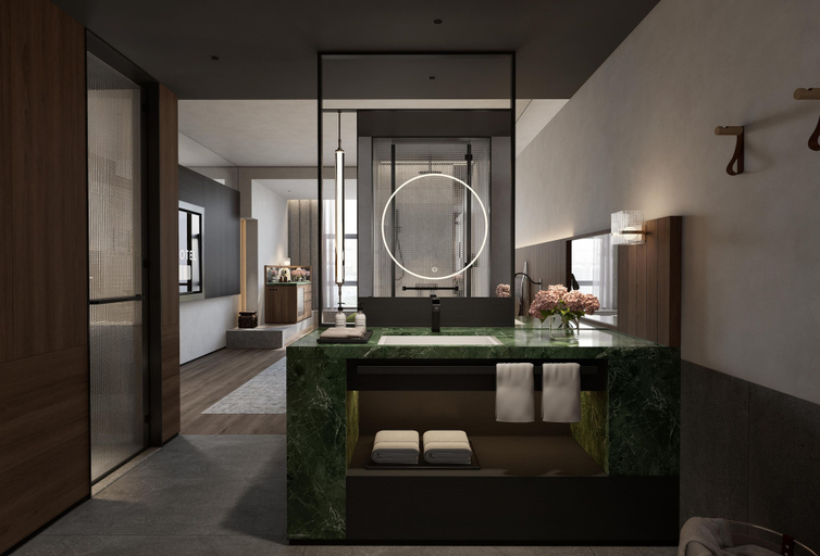 Bathroom 5, Jiaxing Caberry Yiho Hotel, Jiaxing