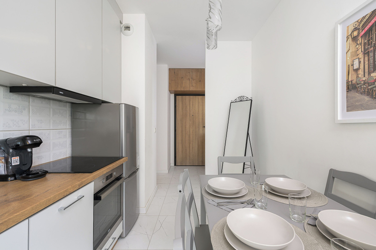 Private kitchen 4, Lumina 2-room Apart near Skaryszewski, Warsaw