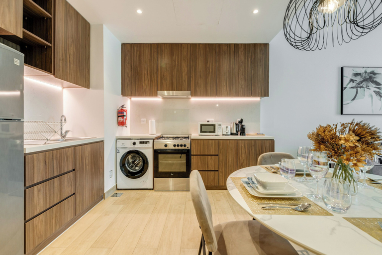 Private kitchen 5, GlobalStay La Cote 5 near Private Beach, Dubai
