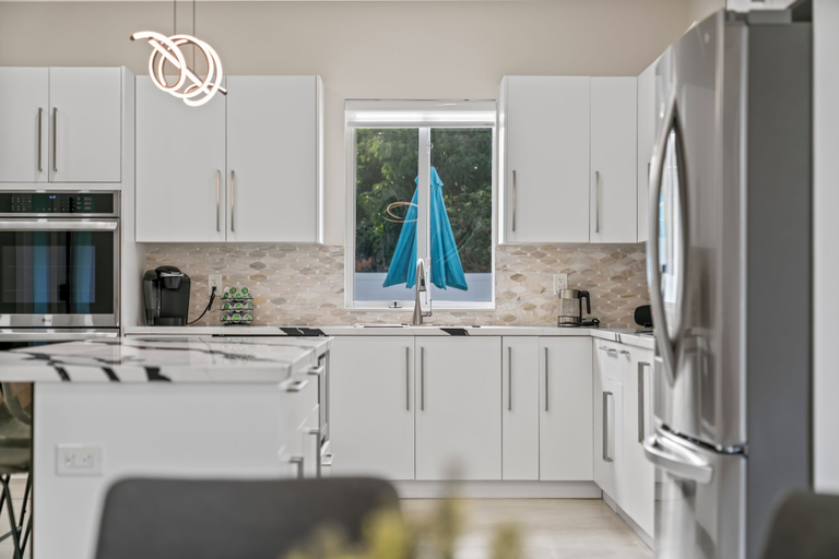 Private kitchen 5, Modern North Miami Oasis Heated Pool, Miami-Dade