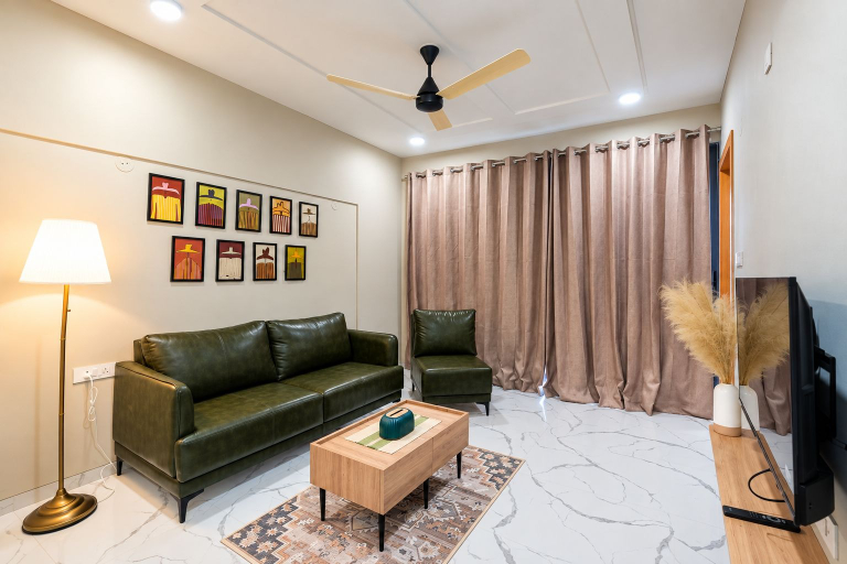 Living area 3, Daily Stays at Wakad, Pune