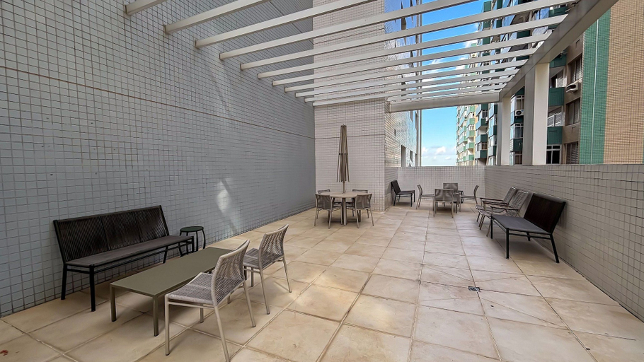 Outdoor dining, SHB Gonzaga Lazer Completo 200m Praia, Santos