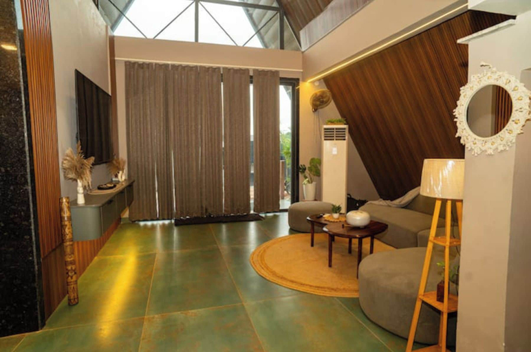 Living area 2, The Luxe A-Frame Villa Pool Forest View, Dehradun