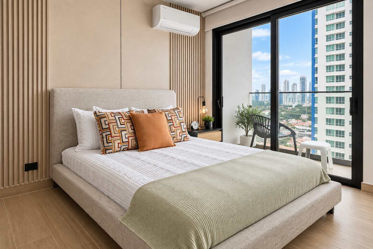 Room 2, 2BR at First del Sol Modern & Stylish, Panamá