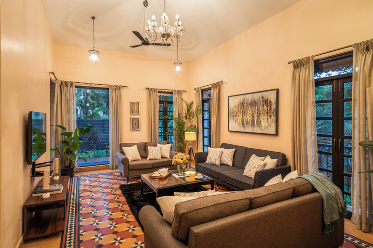 Living area 3, Galeria Portuguese style 4bhk Pvt Pool, North Goa