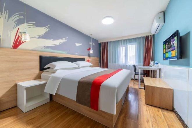 Bedroom 3, Shankee Hotel (Linyi Baishabu), Linyi