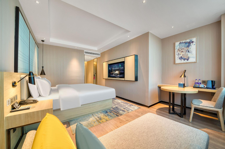 Bedroom 2, Echarm Hotel Shaoxing Keqiao Cross-border E-commerce Industrial Park, Shaoxing