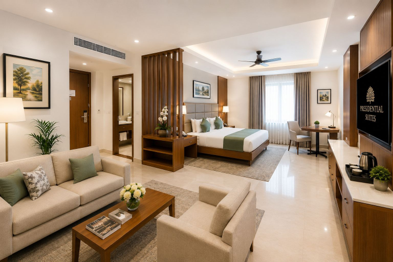 Bedroom 2, Hotel Le Premier, Delhi