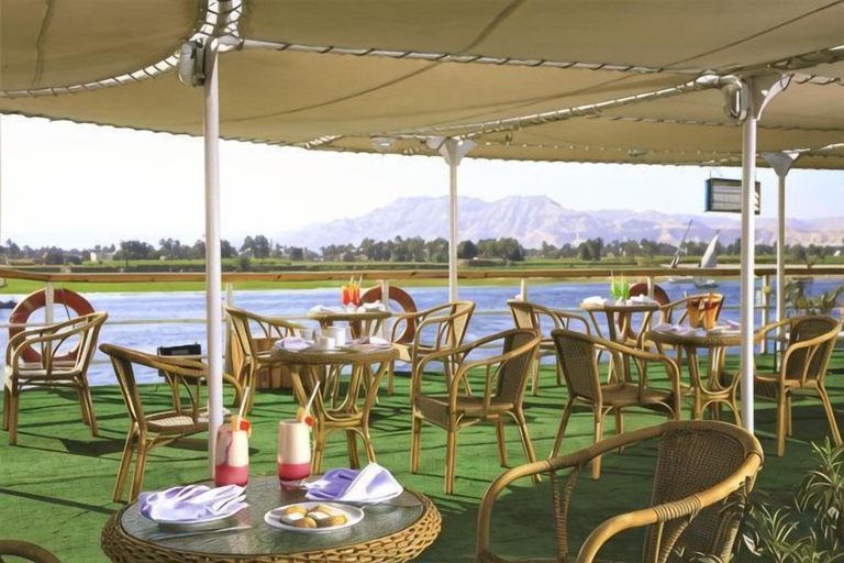 Outdoor dining, Jaz Crown Prince Nile Cruise - Every Monday from Luxor for 07 & 04 Nights, Luxor