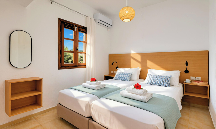 Bedroom 3, Plaisir Beachside Apts, Crete