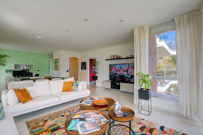 Living room 2, Panoramic Lugano Loft 8min Walk to Center, Lugano