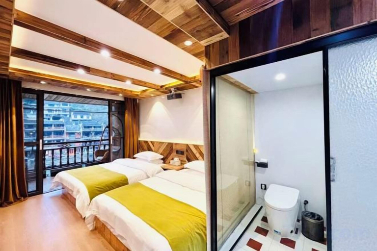 Bedroom, Fuyuan Riverview Homestay, Xiangxi Tujia and Miao