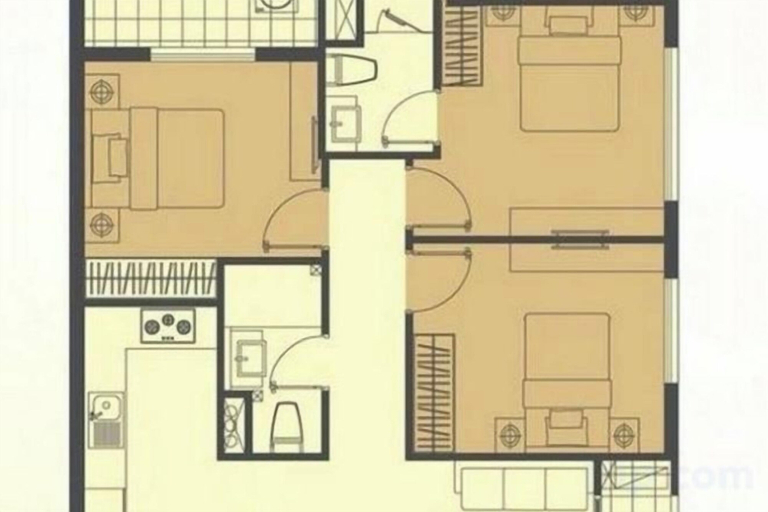 Floor plan 5, Saigon Royal and Tresor apartments, Ho Chi Minh City
