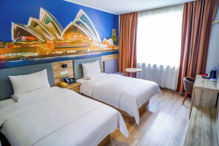 Bedroom, Pebble Hotel (Taiyuan Hengshan Road Taigang East Gate), Taiyuan