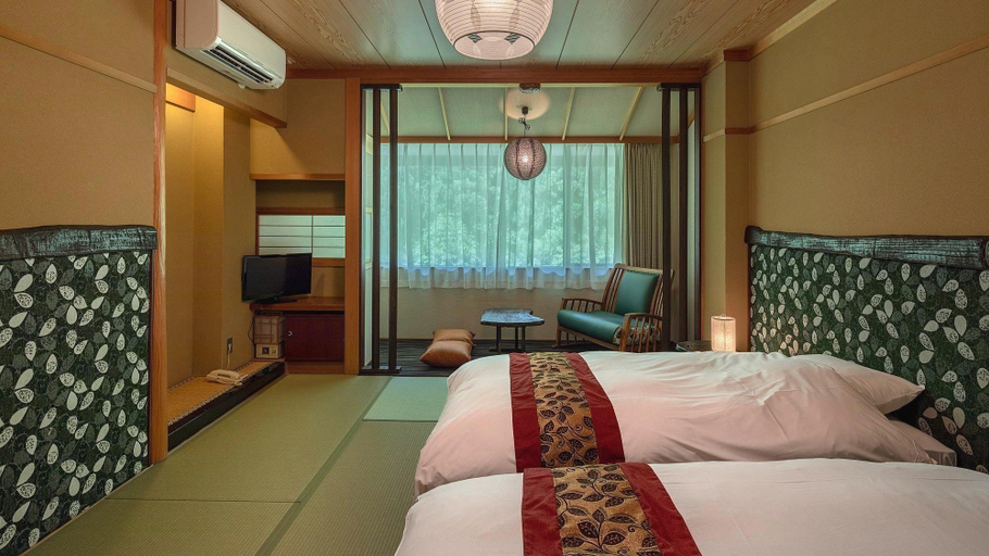 Bedroom, Wafu Ryokan Gizan, Takayama