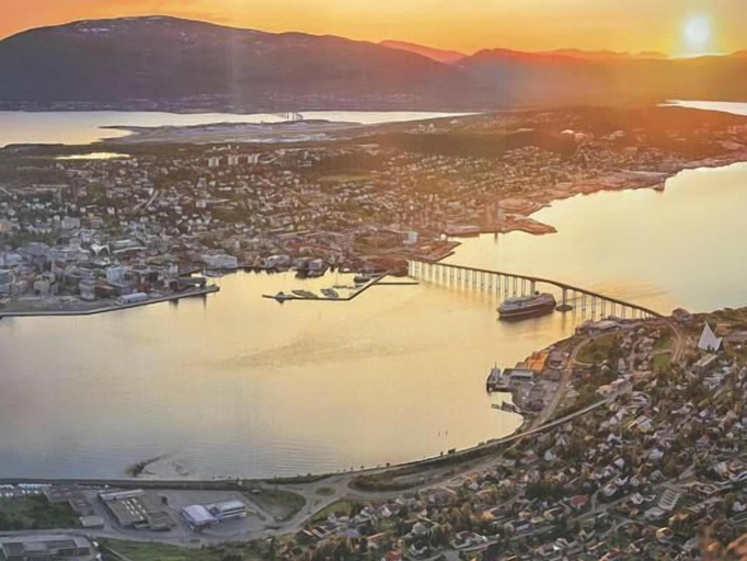 Aerial view 5, Arctic Delight 4-bed Apartment in Tromso, Tromsø