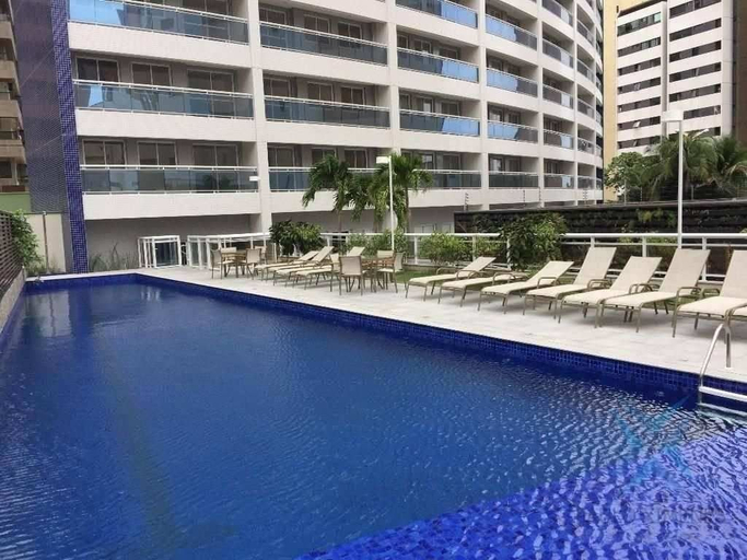Pool 2, Flat 2 Quartos a 50m da Praia Perto da Feirinha, Fortaleza