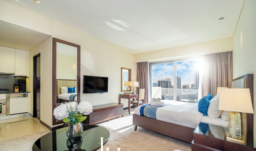 Bedroom, LUX The JW Marina Studio, Dubai
