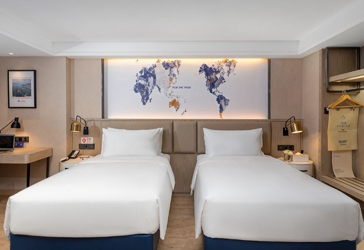 Bedroom 2, Kyriad Marvelous Hotel Shenzhen Longgang Nanlian Metro Station, Shenzhen