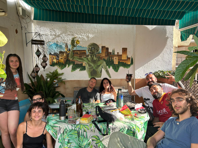 Terrace, Hostal Cascabel, Granada