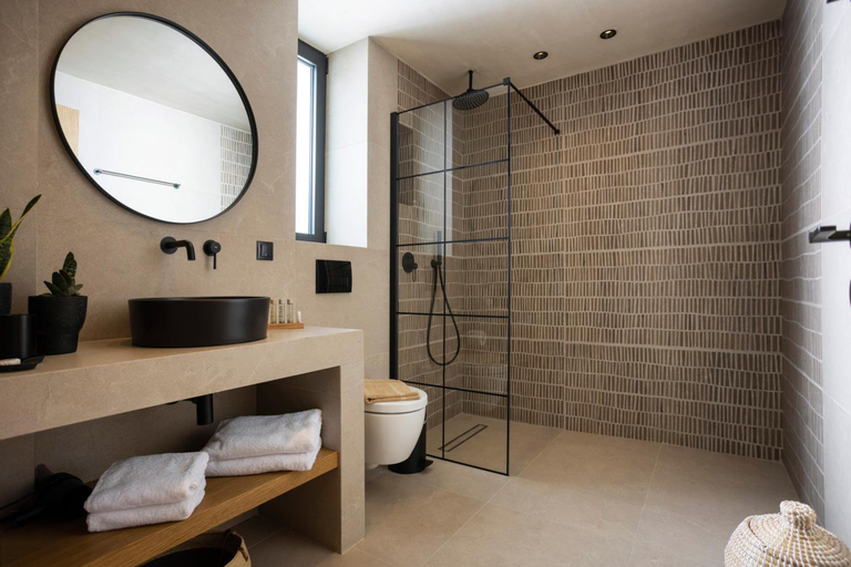 Bathroom 5, Pnoes Luxury Suites, Central Macedonia