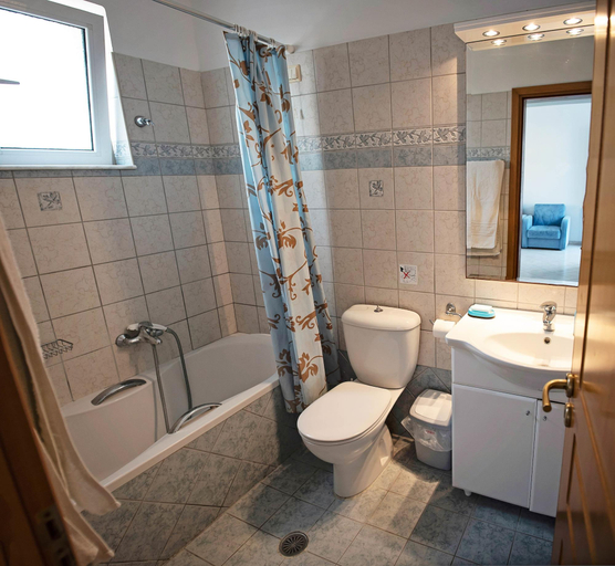 Bathroom 5, Nephele Apartments, South Aegean