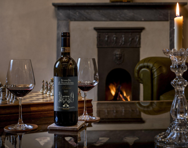 Room 3, Villa Le Prata Winery Accommodation Adults Only, Siena