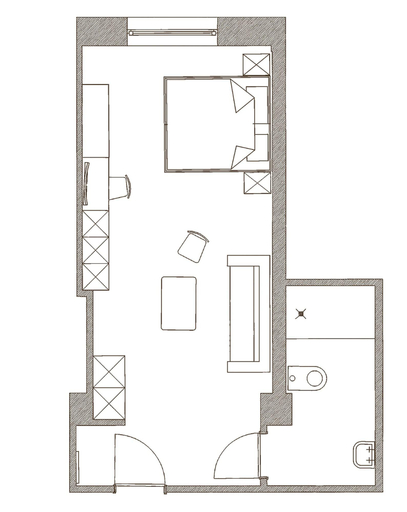 Room 4, Mariensztat 8 Apartments, Warsaw