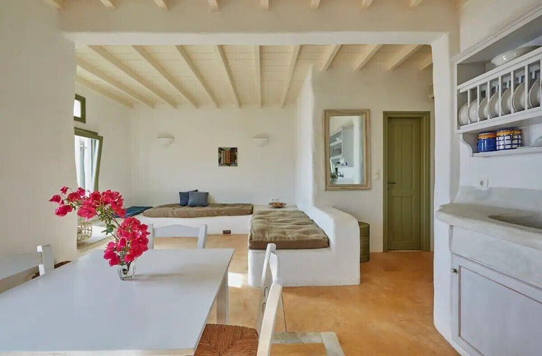 Bedroom 2, Ochre Dream Beach Sunset Villa Naousa, South Aegean