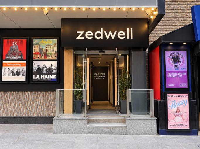 Front of property, Zedwell Capsule Hotel Leicester Square, London